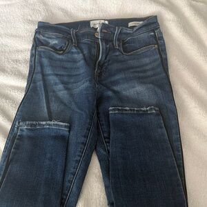 Frame Dark Blue Denim Jeans